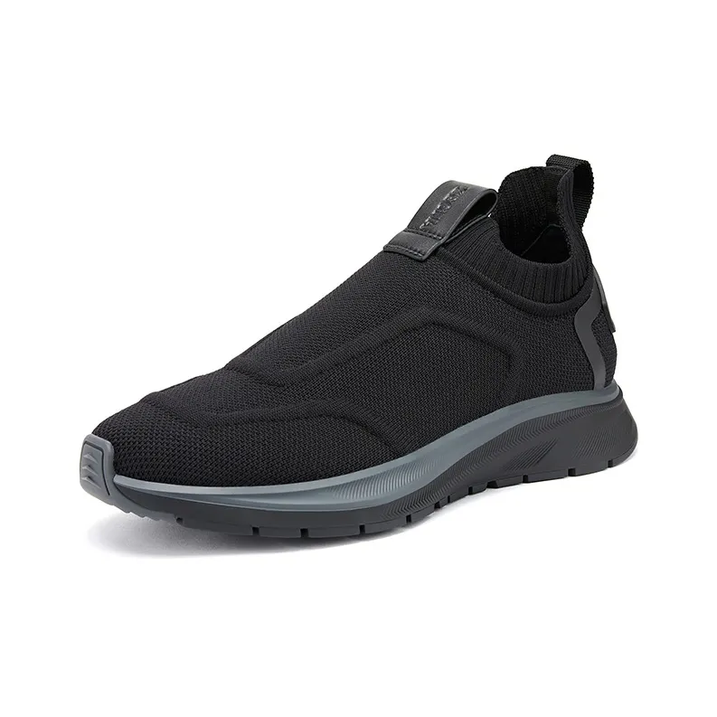 Zegna Cushioning Low-Top Sports Casual Shoes Men's Black-2