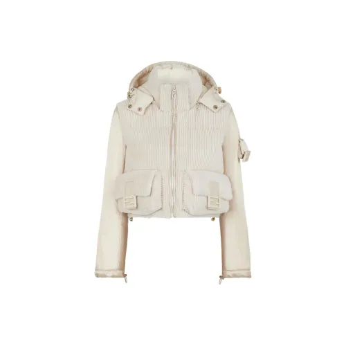 FENDI Cropped Coats Women's White