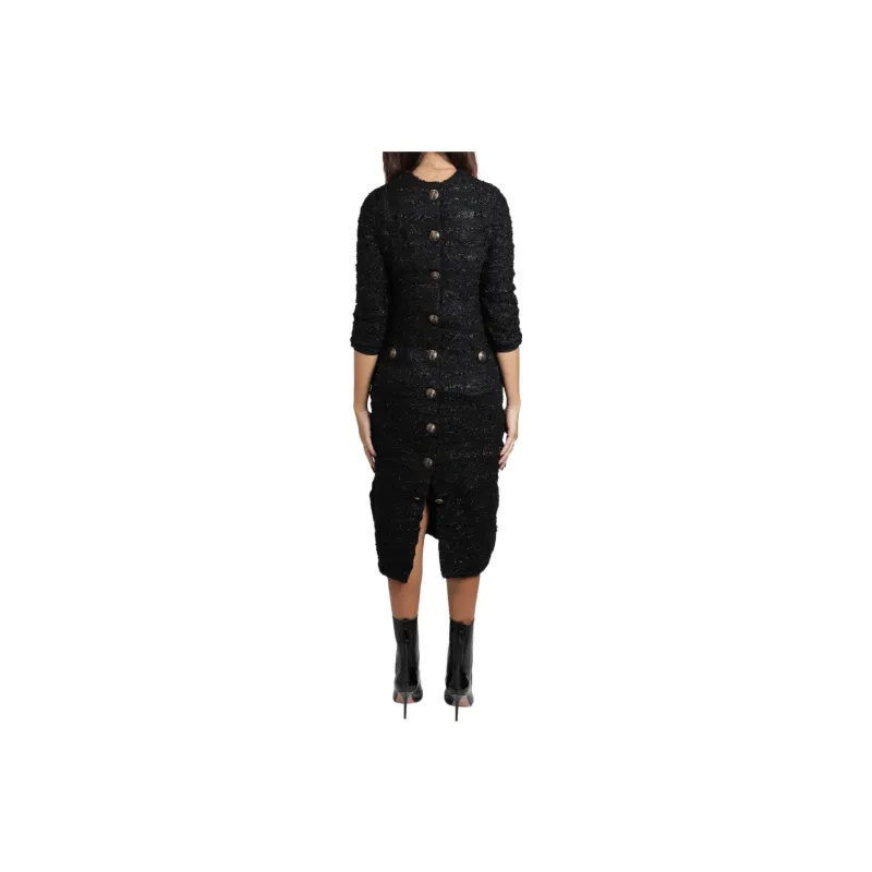 Balenciaga Tweed Button up Dress-1