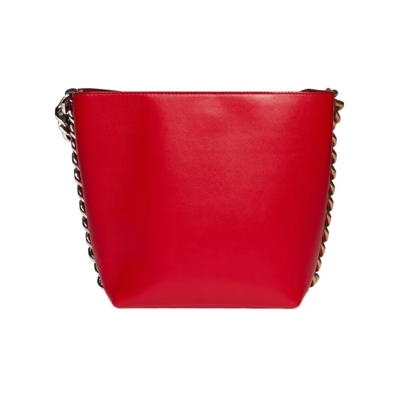 Stella McCartney Frayme Bucket Bags One Shoulder Handbags Women's Red-2