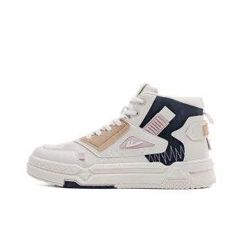 Warrior Wing Series Slip Resistant Water Resistant High Top Skateboard Shoes Men's Beige Blue Pink