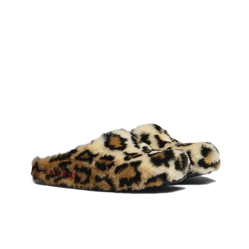 MARNI Fussbett Sabot 'Leopard'-2