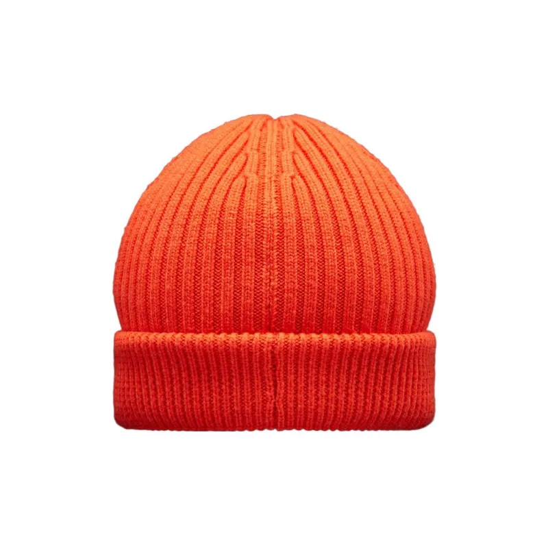 Moncler Ribbed-knit Logo-patch Beanie Hat-1