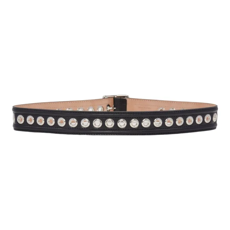 Alexander McQueen Eyelet Detailed Buckle Belt-1