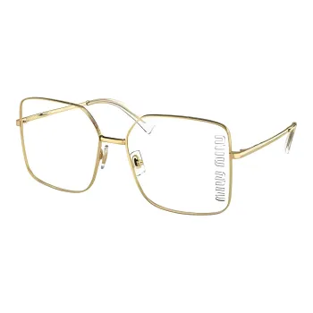 MIU MIU Logo engraved Square frame Glasses
