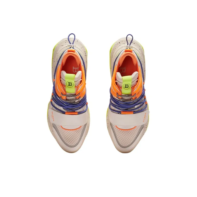BALMAIN B-Bold Low-Top Casual Shoes Men's Multicolor-4