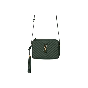 SAINT LAURENT LOU Calfskin Camera Bags Crossbody Bag Shoulder Bag Women's Dark Green