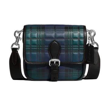 COACH Frankie Glove Tanning Shoulder Bag, Crossbody Bag Small Size Men's Marine Blue