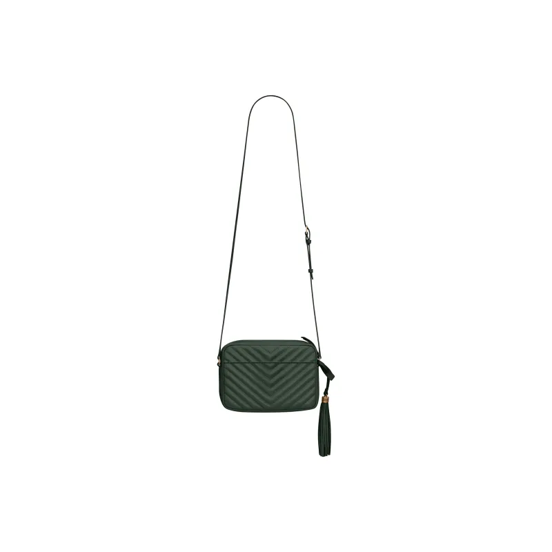 SAINT LAURENT LOU Calfskin Camera Bags Crossbody Bag Shoulder Bag Women's Dark Green-4
