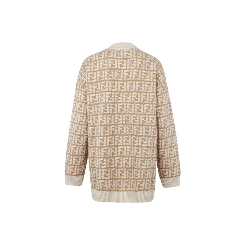 FENDI FW22 Sweater Women's Beige-1