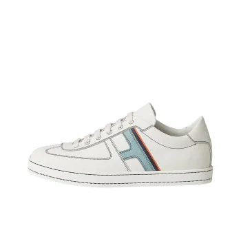 HERMES Boomerang Low Top Stylish Skateboarding Shoes Men's White
