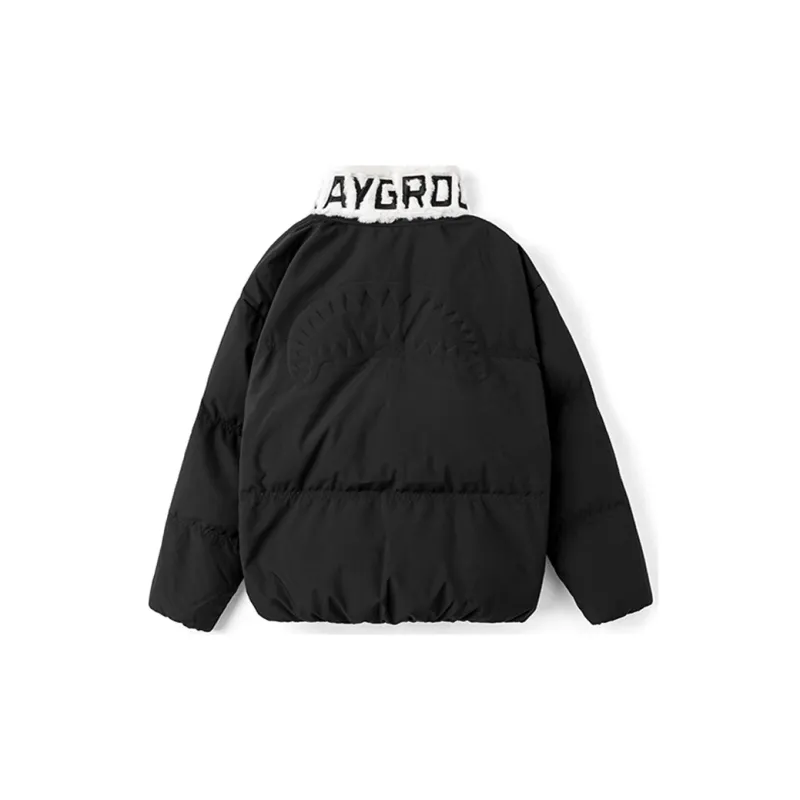 SPRAYGROUND Stand Collar Loose Fit Down Jacket Unisex Black-1