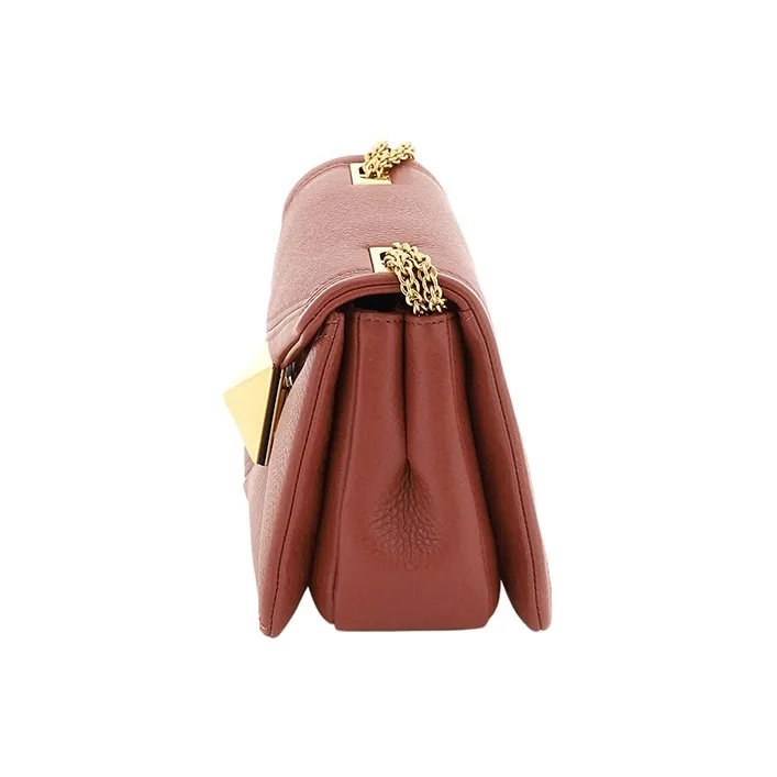 Valentino GARAVANI Leather Portable Crossbody Bag Shoulder Bag Women's Brown-2
