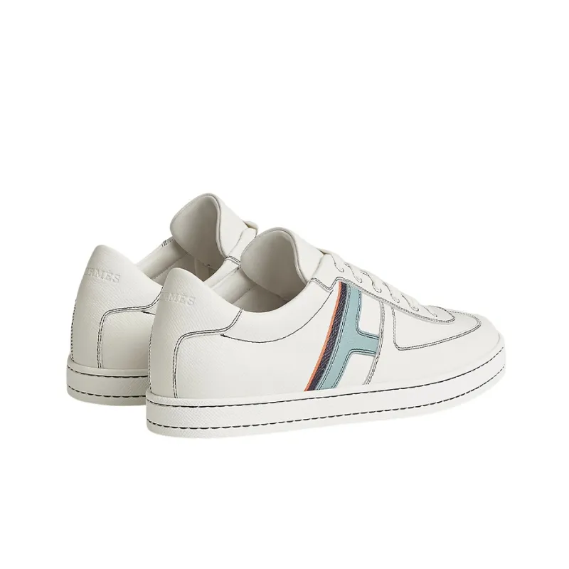 HERMES Boomerang Low Top Stylish Skateboarding Shoes Men's White-3