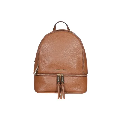 hardware KORS Cow Leather Khaki Medium Size Women's Caramel Brown