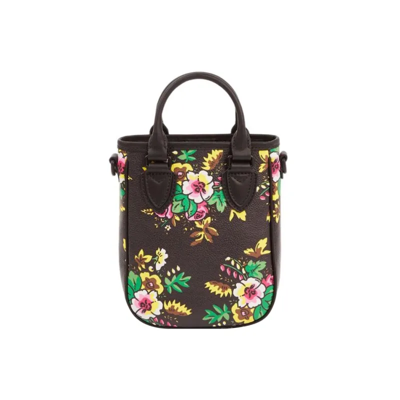 KENZO Polyurethane Tote Bag Shopping Bag Shoulder Bag Crossbody Bag Handbag Mini Women's Black-1