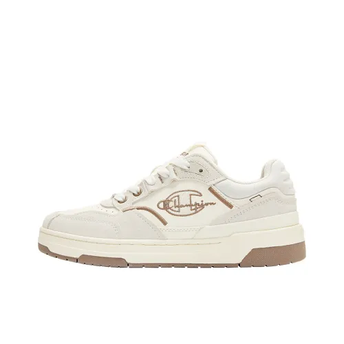 Champion Skateboard Shoes Women's Low-Top Ivory/Silk Brown