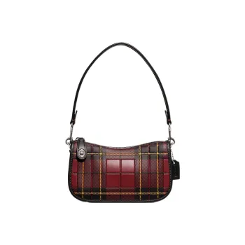 COACH Swinger Cow Leather Handbag Shoulder Bag Women's Cherry Red