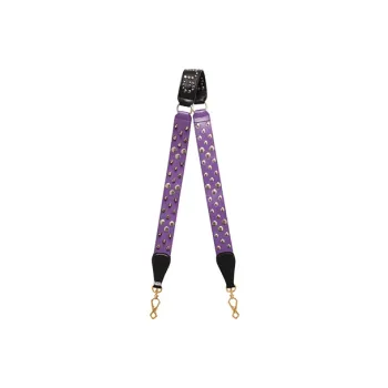 GUCCI Leather Shoulder Strap Bag Straps Women's Purple