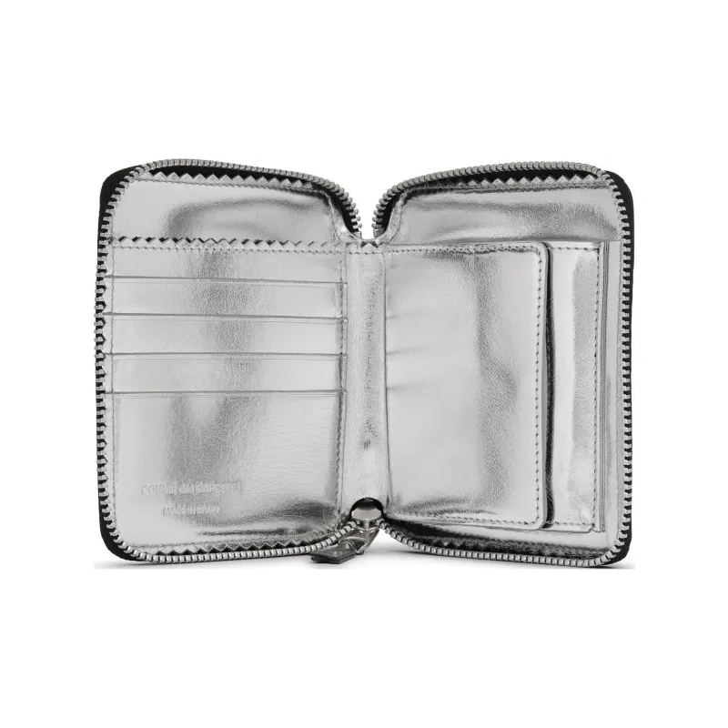 CDG Cow Leather Coin Purse Wallet Unisex Black-1