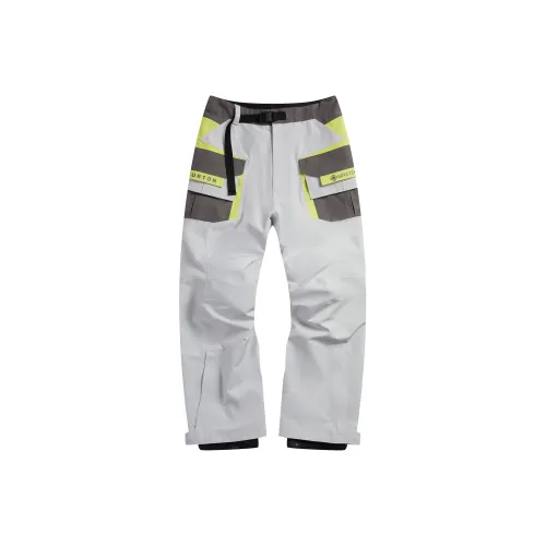 BURTON Aizawa Ski Pants Unisex Light Gray