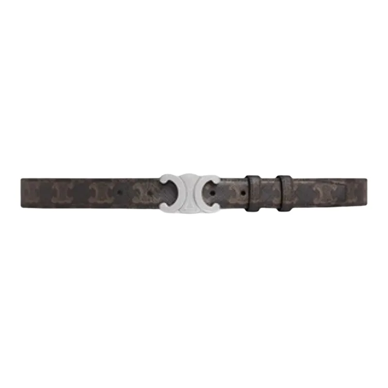 CELINE Medium Triomphe Belt In Triomphe Canvas-1