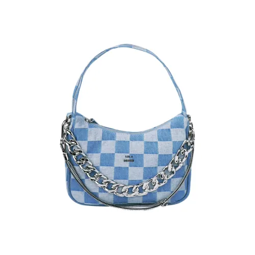 LOLA DESIGN Canvas Shoulder Bag Canvas Bag Unisex Blue