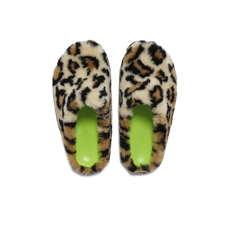 MARNI Fussbett Sabot 'Leopard'-4