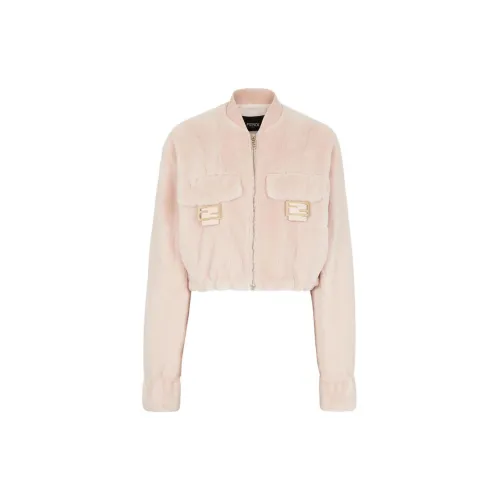 FENDI Cropped Coats Women's Pink