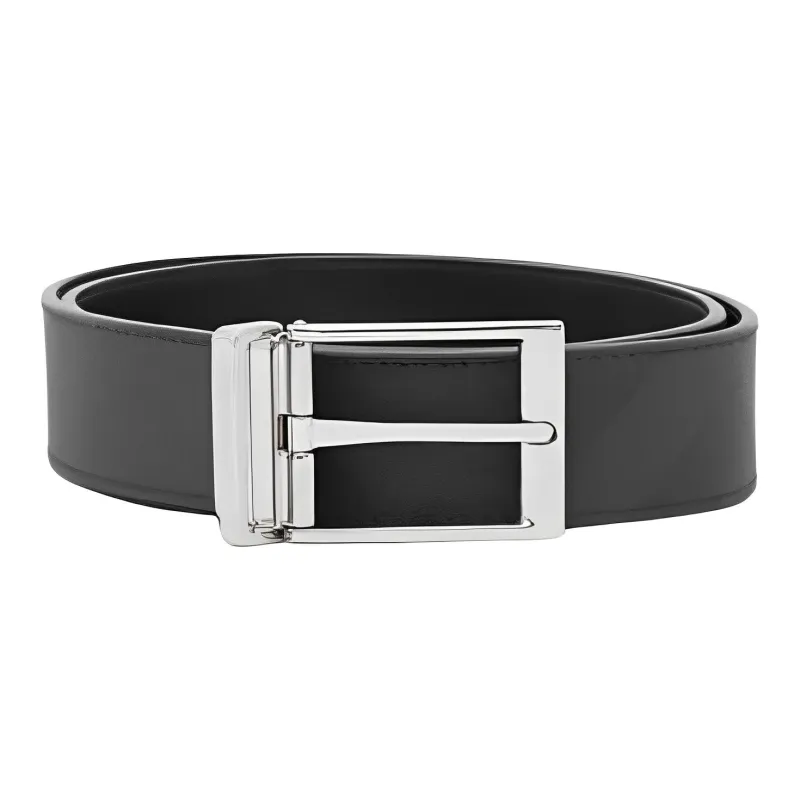 Burberry Fashion Trend Pin Buckle Belt Men's Black Width: 3.5cm-1