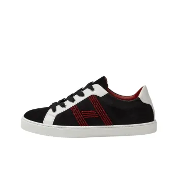 HERMES Avantage Low-Top Stylish Skateboarding Shoes Men's Black