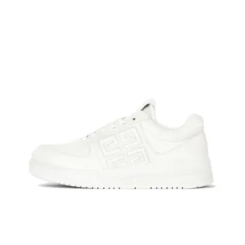 Givenchy White G4 Leather Low Top Sneakers