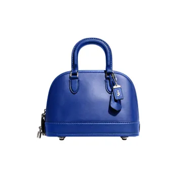COACH Revel Glove Tanning Shoulder Bag, Crossbody Bag, Handbag Medium Size Women's Blue