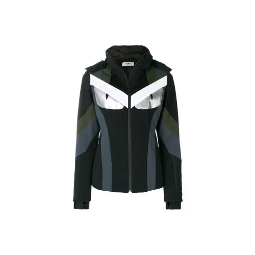 FENDI Jackets Women's Navy Blue