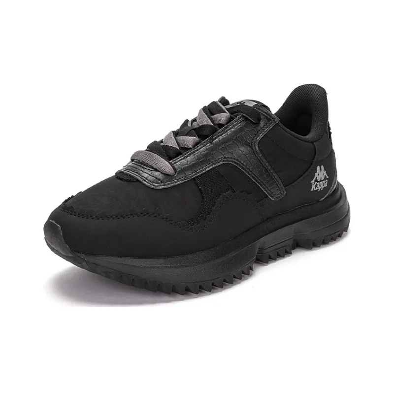 Kappa Anti Slip Wear Resistant Low Top Running Shoes Unisex Black-2