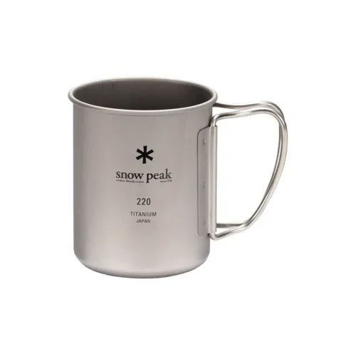 Snow Peak Outdoor Water Equipment Water Container 220ML Titanium 67.2*79mm