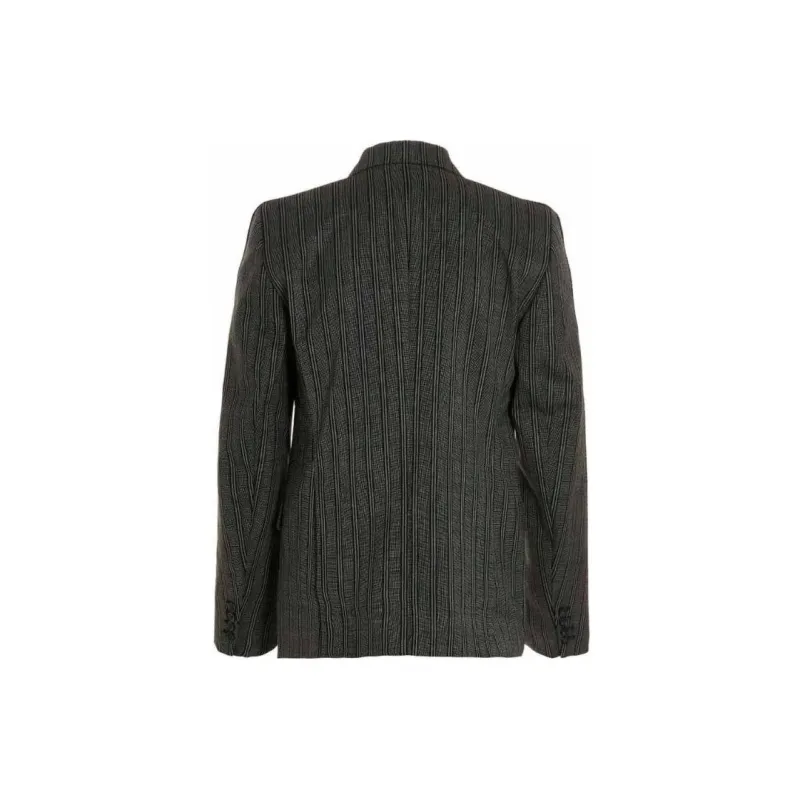 VTMNTS Double Breasted Pinstriped Tailored Blazer-1