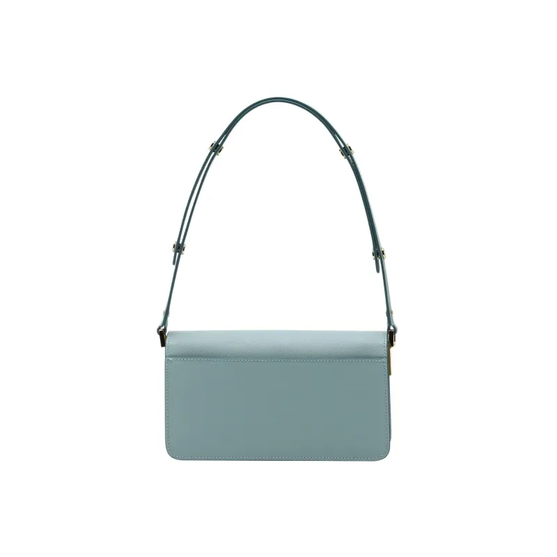 MARNI Trunk Calfskin Crossbody Bag Shoulder Bag Women's Light Blue-2