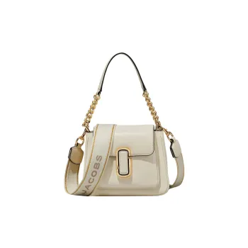 MARC JACOBS Smooth Leather Shoulder Bag, Crossbody Bag, Handbag Mini Women's White