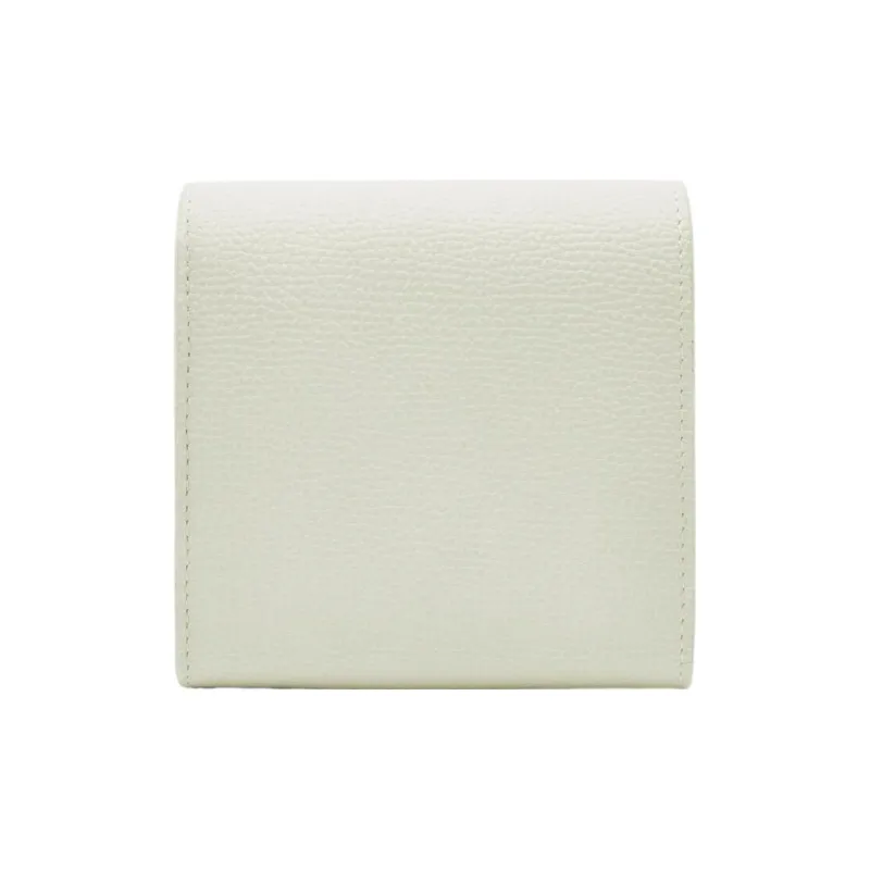 LOEWE Anagram Cow Leather Wallet Small Size Women's Light Celadon-1