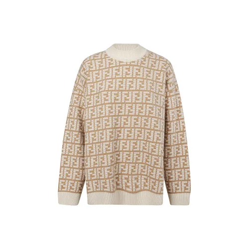 FENDI Cashmere Sweaters Women's Beige