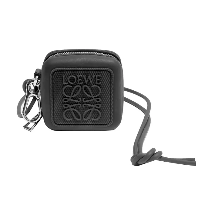 LOEWE Rubber Coin Purse Men's Black-0