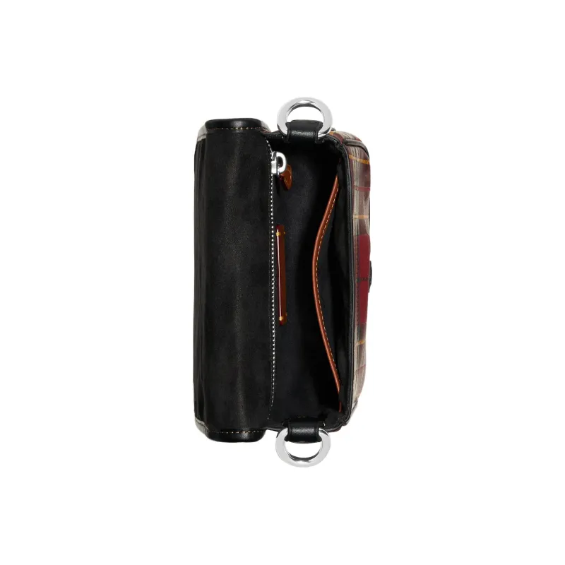 COACH Frankie Glove Tanning Crossbody Bag, Shoulder Bag Small Size Men's Cherry Red-1