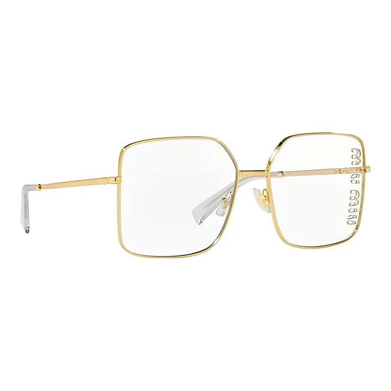 MIU MIU Logo engraved Square frame Glasses-3