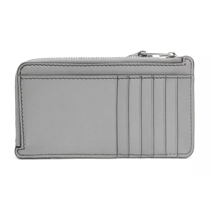 LOEWE Puzzle Smooth Cow Leather Card Holder Wallet Men's Asphalt Gray-2