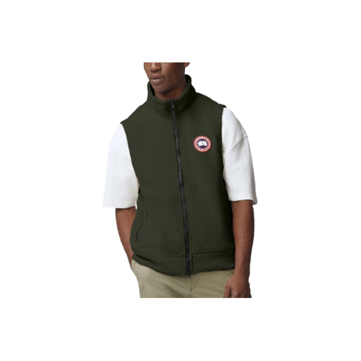 Mens khaki canada goose jacket best sale