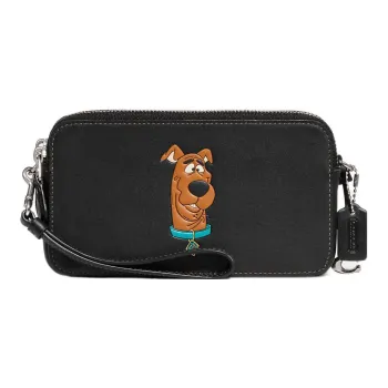 COACH Kira Glove Tanned Leather Shoulder Bag, Crossbody Bag Small Size Women's Black