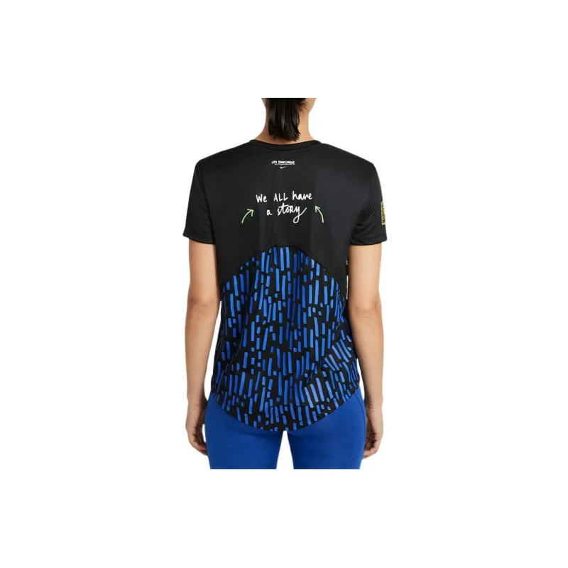 Nike MILER T-Shirts Women's Black-1