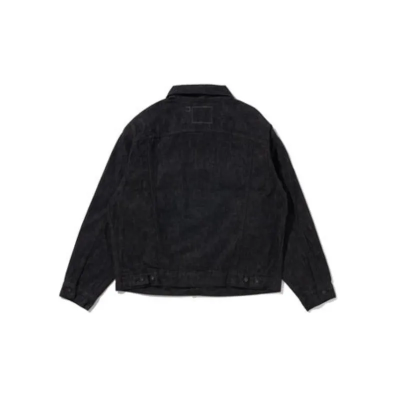 Levis Denim Jackets Men Black Gray-1