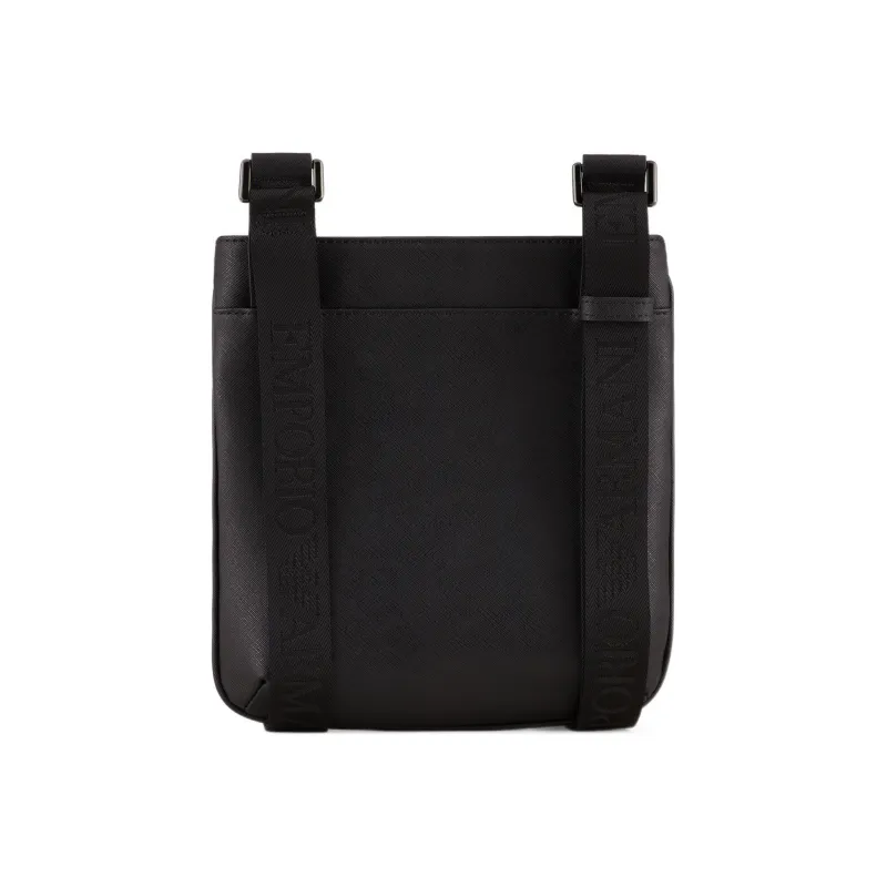 EMPORIO ARMANI Polyurethane Shoulder Bag, Crossbody Bag Regular Men's Black-2